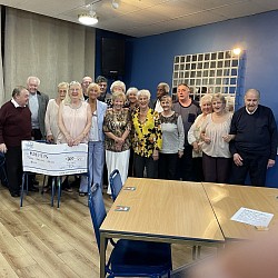 Well done Brenda and Thursdays open mic group, raised money for Alzheimer’s