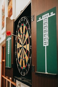 Darts teams play on Tuesdays.